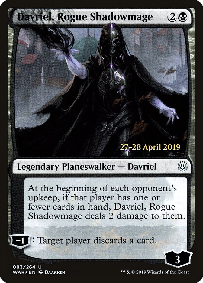 Davriel, Rogue Shadowmage  [War of the Spark Prerelease Promos] | Devastation Store