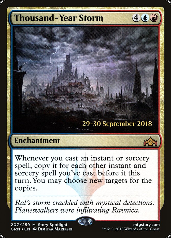 Thousand-Year Storm  [Guilds of Ravnica Prerelease Promos] - Devastation Store | Devastation Store