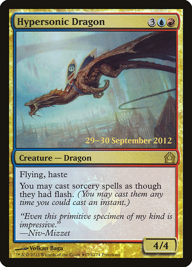 Hypersonic Dragon [Return to Ravnica Prerelease Promos] | Devastation Store