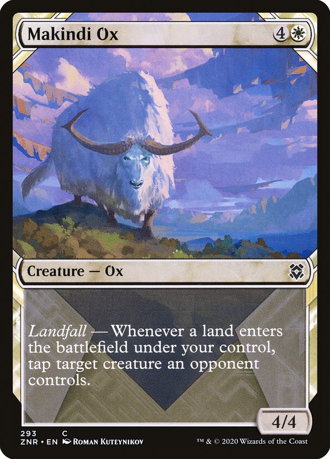 Makindi Ox (Showcase) [Zendikar Rising] | Devastation Store