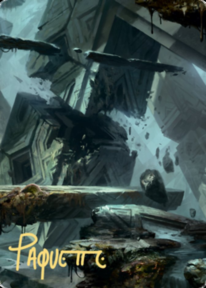 Swamp 3 Art Card (Gold-Stamped Signature) [Zendikar Rising Art Series] | Devastation Store