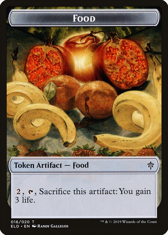 Food (016/020) [Throne of Eldraine Tokens] | Devastation Store