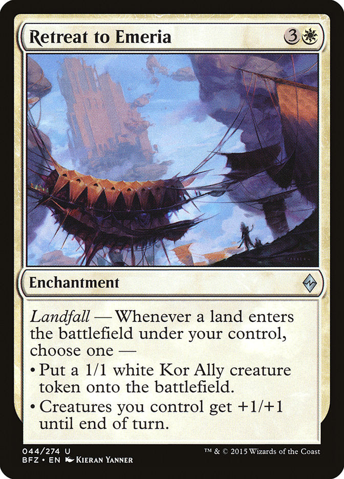 Retreat to Emeria [Battle for Zendikar] - Devastation Store | Devastation Store