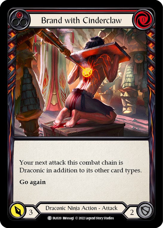 Brand with Cinderclaw (Red) [FAI020] (Uprising Fai Blitz Deck) | Devastation Store