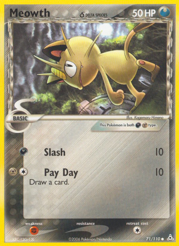 Meowth (71/110) (Delta Species) [EX: Holon Phantoms] | Devastation Store