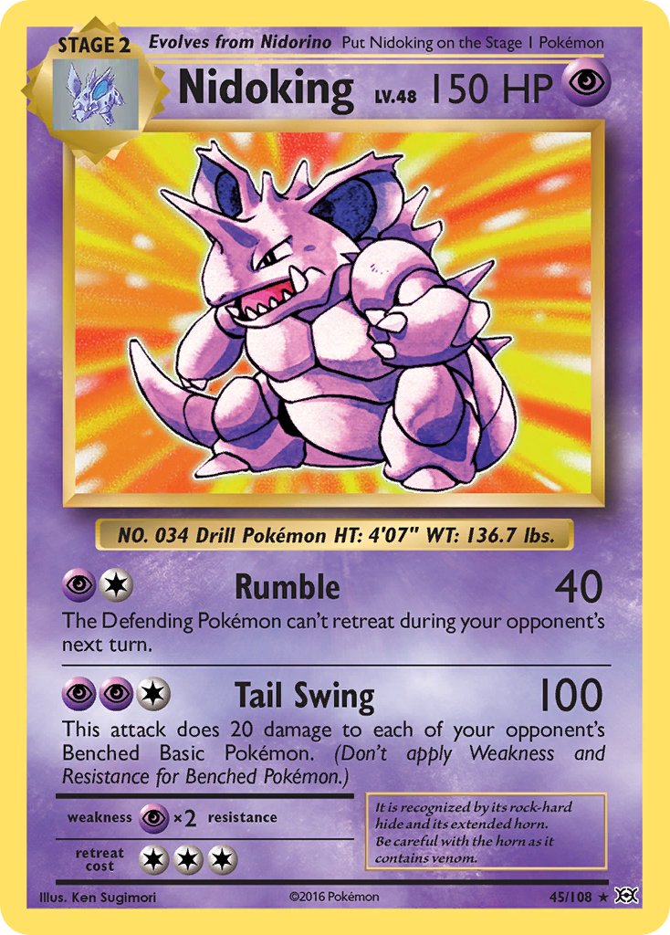 Nidoking (45/108) (Theme Deck Exclusive) [XY: Evolutions] | Devastation Store