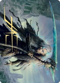 Egon, God of Death Art Card (Gold-Stamped Signature) [Kaldheim: Art Series] | Devastation Store