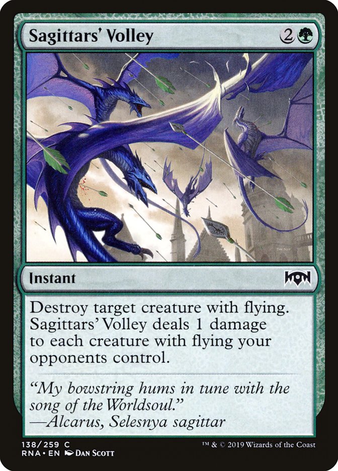 Sagittars' Volley [Ravnica Allegiance] | Devastation Store