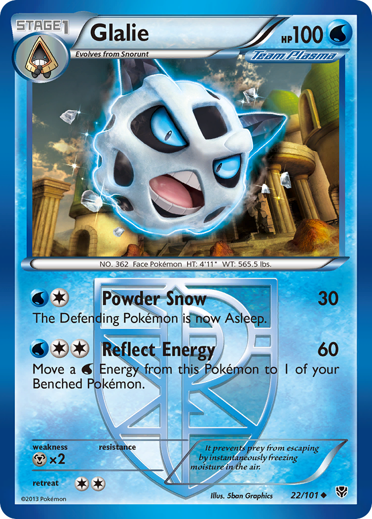 Glalie (22/101) [Black & White: Plasma Blast] | Devastation Store