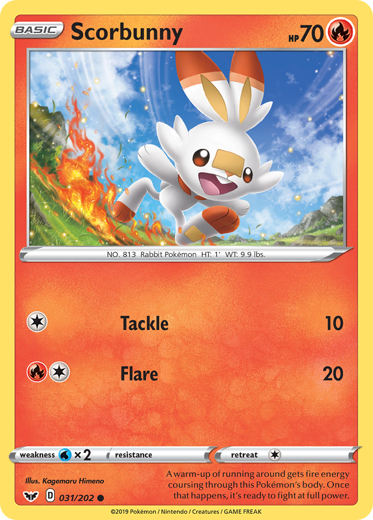 Scorbunny (031/202) [Sword & Shield: Base Set] | Devastation Store