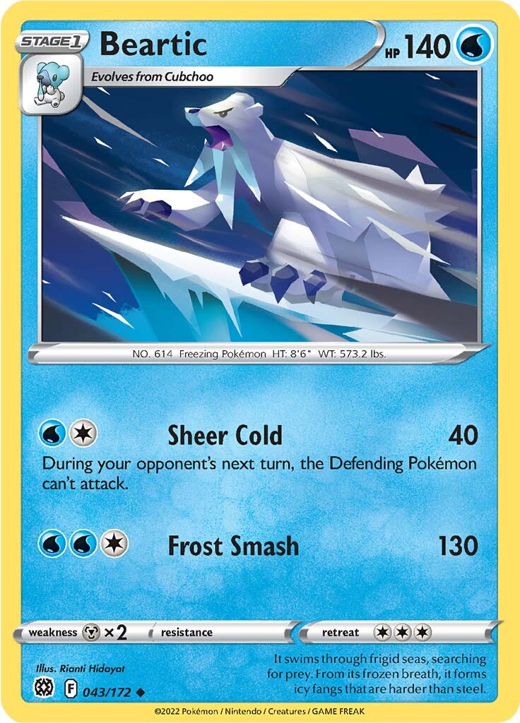 Beartic (043/172) [Sword & Shield: Brilliant Stars] | Devastation Store