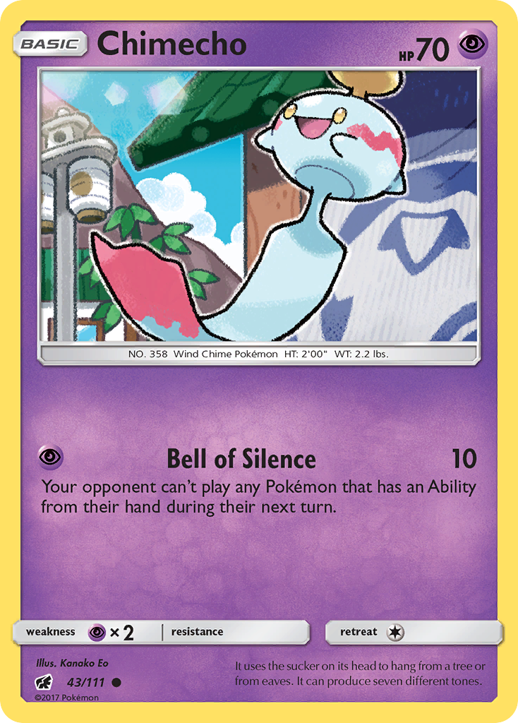 Chimecho (43/111) [Sun & Moon: Crimson Invasion] | Devastation Store