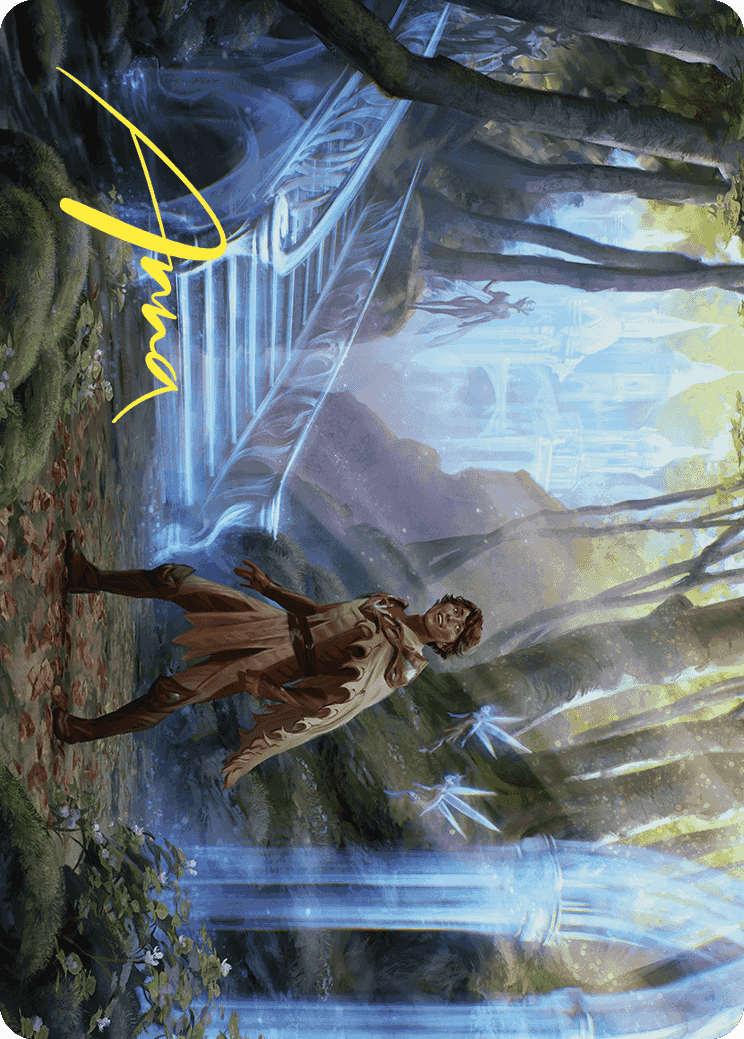 Into the Fae Court Art Card (Gold-Stamped Signature) [Wilds of Eldraine Art Series] | Devastation Store