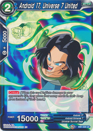 Android 17, Universe 7 United (DB1-028) [Dragon Brawl] | Devastation Store