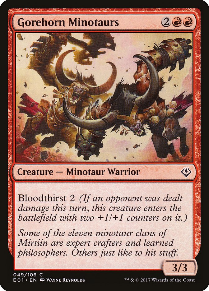 Gorehorn Minotaurs [Archenemy: Nicol Bolas] - Devastation Store | Devastation Store