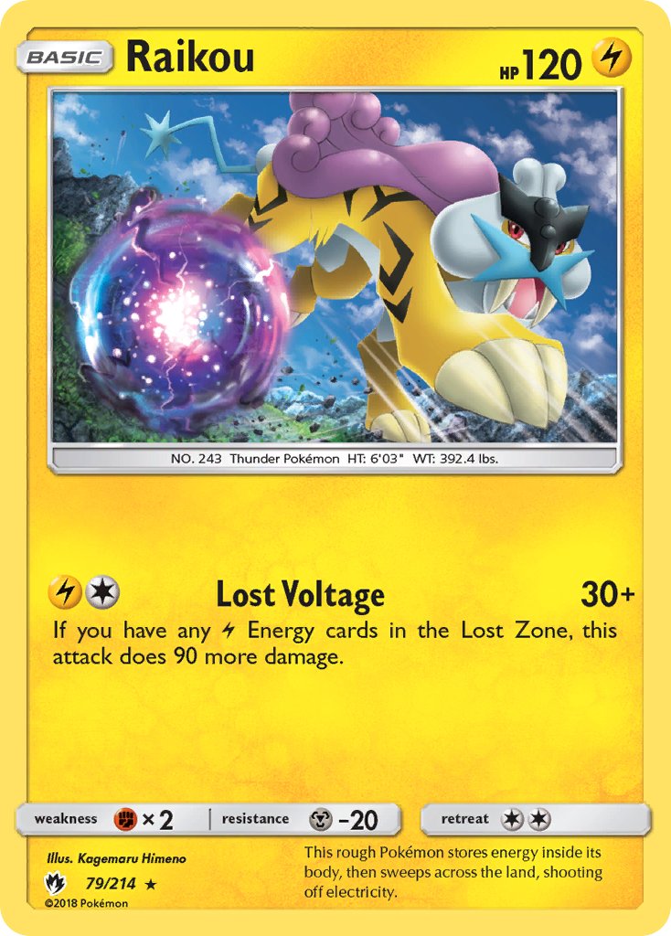 Raikou (79/214) (Theme Deck Exclusive) [Sun & Moon: Lost Thunder] | Devastation Store