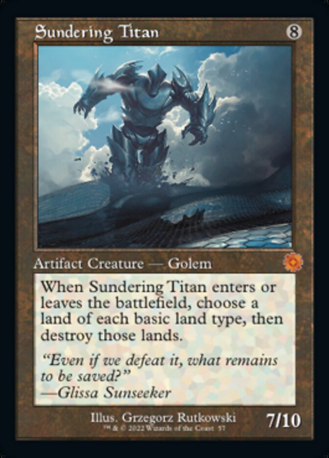 Sundering Titan (Retro) [The Brothers' War Retro Artifacts] | Devastation Store