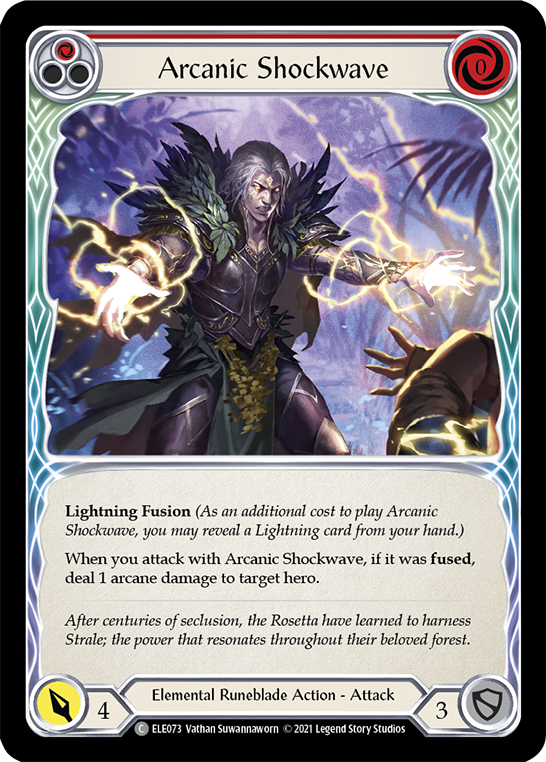 Arcanic Shockwave (Red) [ELE073] (Tales of Aria)  1st Edition Normal | Devastation Store