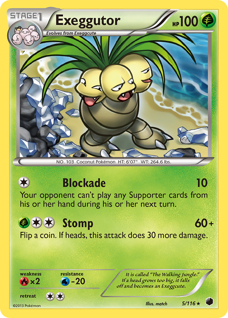 Exeggutor (5/116) [Black & White: Plasma Freeze] | Devastation Store