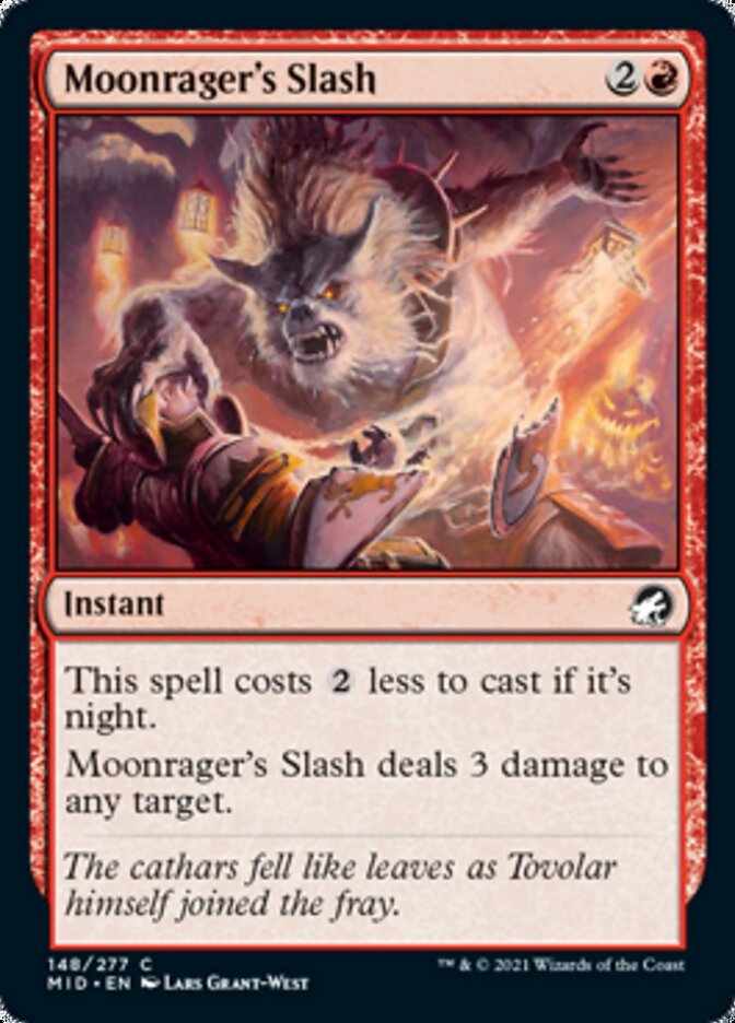 Moonrager's Slash [Innistrad: Midnight Hunt] | Devastation Store