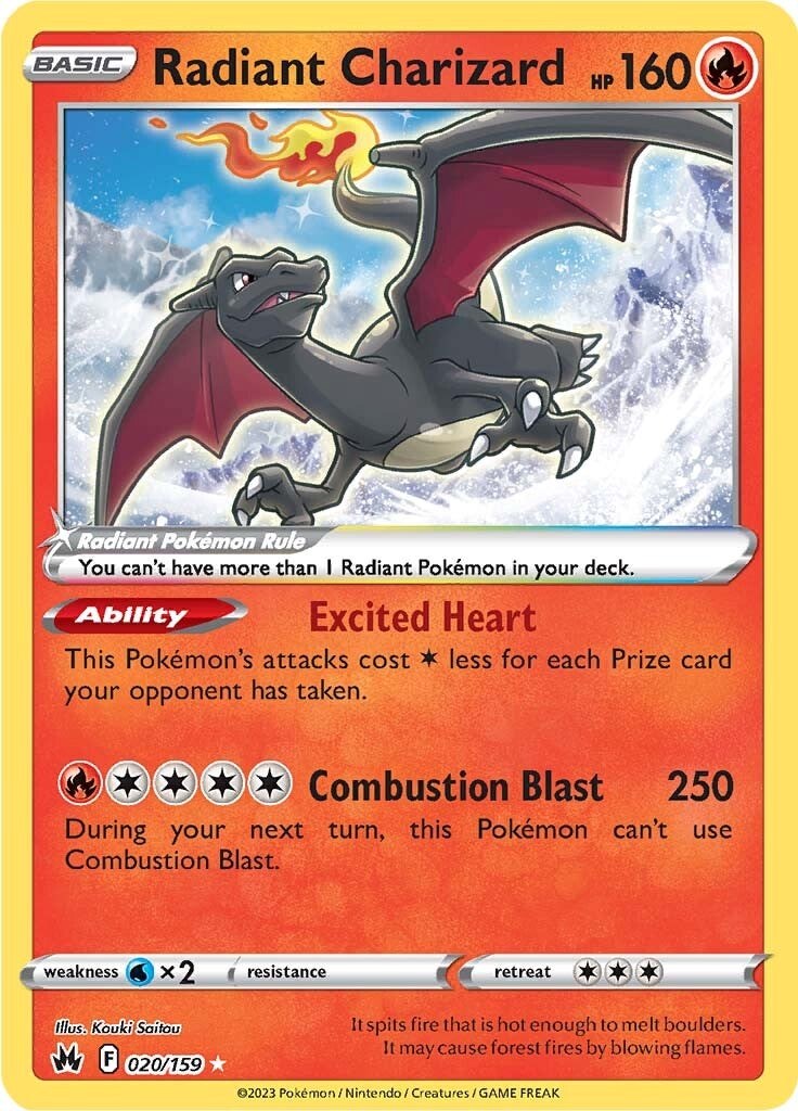 Radiant Charizard (020/159) [Sword & Shield: Crown Zenith] | Devastation Store