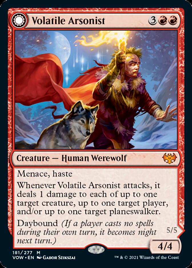 Volatile Arsonist // Dire-Strain Anarchist [Innistrad: Crimson Vow] | Devastation Store
