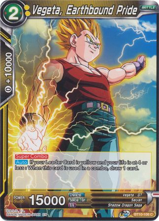 Vegeta, Earthbound Pride (BT10-106) [Rise of the Unison Warrior 2nd Edition] | Devastation Store