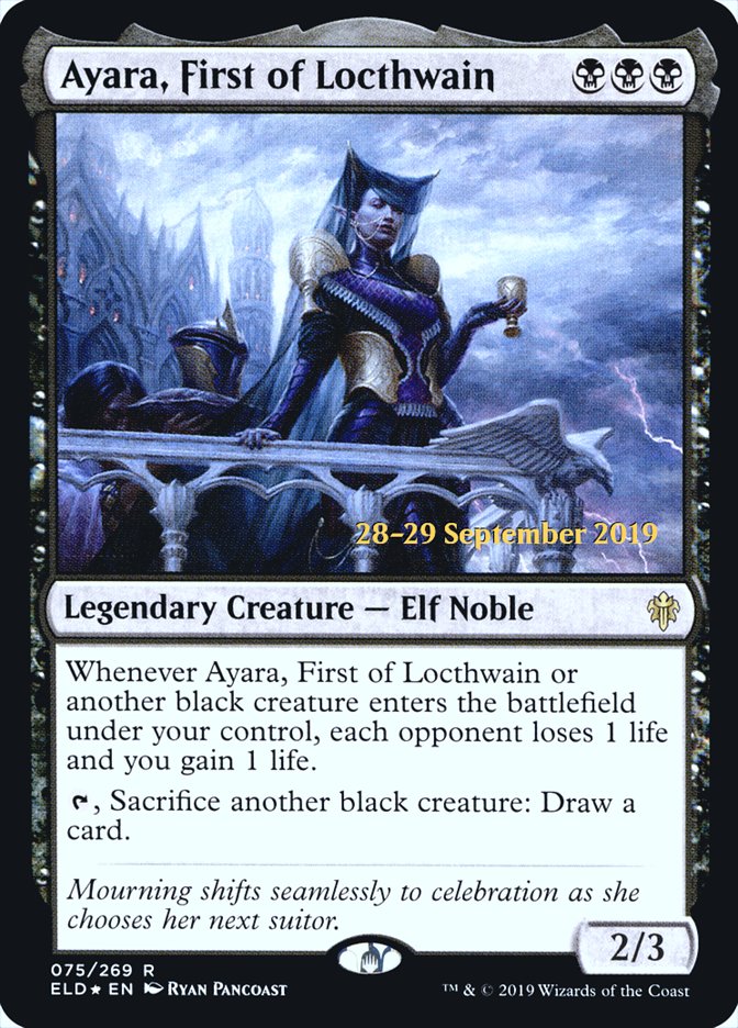 Ayara, First of Locthwain  [Throne of Eldraine Prerelease Promos] | Devastation Store