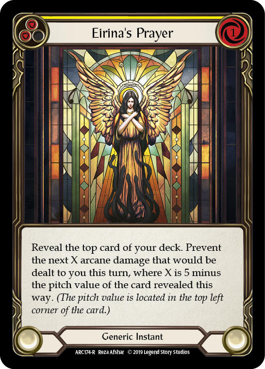 Eirina's Prayer (Yellow) [ARC174-R] 1st Edition Normal - Devastation Store | Devastation Store