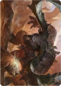Moraug, Fury of Akoum Art Card [Zendikar Rising Art Series] | Devastation Store