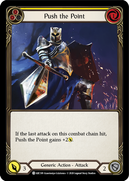Push the Point (Yellow) [ARC189] Unlimited Edition Rainbow Foil - Devastation Store | Devastation Store