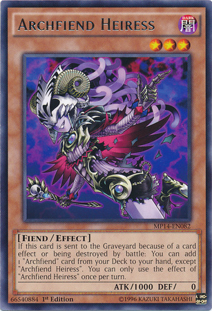 Archfiend Heiress [MP14-EN082] Rare | Devastation Store