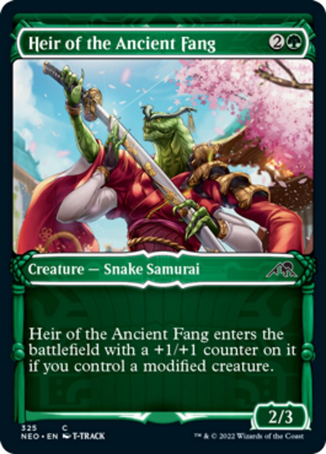 Heir of the Ancient Fang (Showcase Samurai) [Kamigawa: Neon Dynasty] | Devastation Store