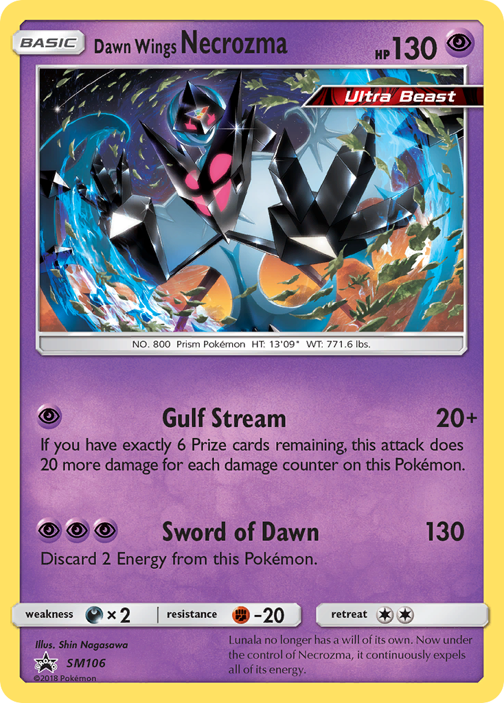 Dawn Wings Necrozma (SM106) [Sun & Moon: Black Star Promos] | Devastation Store
