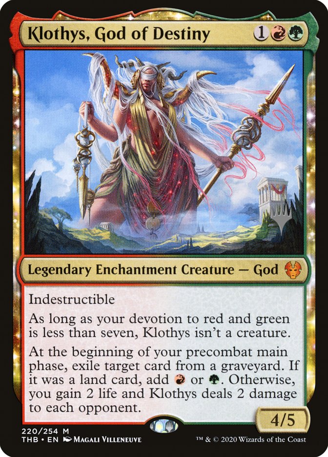 Klothys, God of Destiny (Promo Pack) [Theros Beyond Death Promos] | Devastation Store