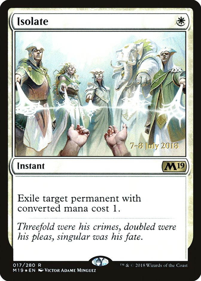 Isolate  [Core Set 2019 Prerelease Promos] - Devastation Store | Devastation Store