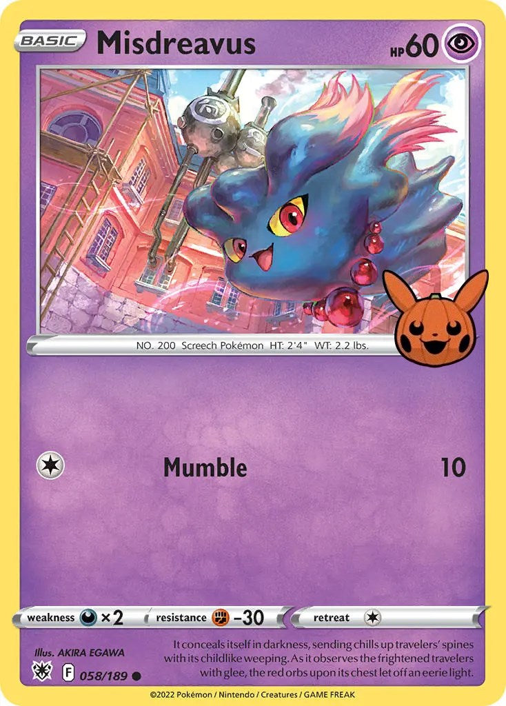 Misdreavus (058/189) [Trick or Trade] | Devastation Store