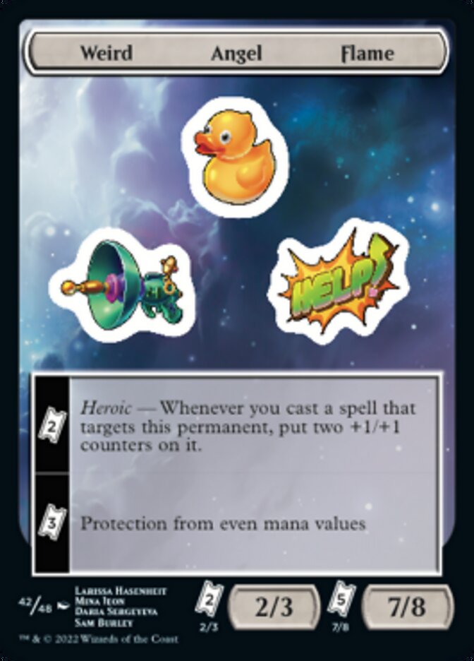 Weird Angel Flame [Unfinity Stickers] | Devastation Store