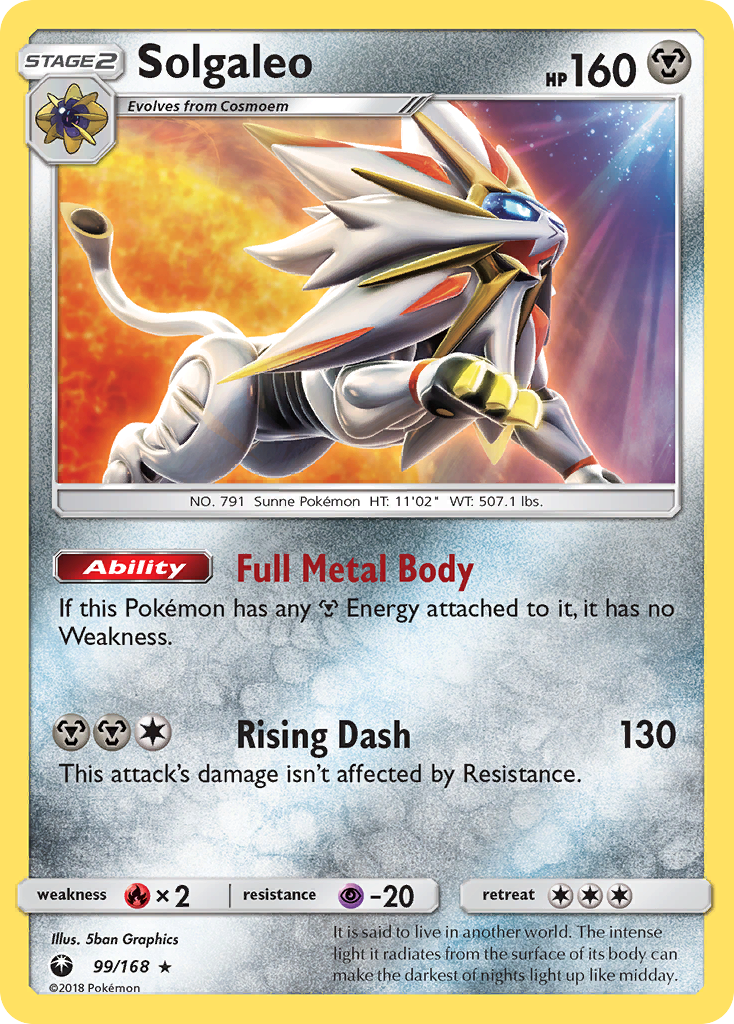 Solgaleo (99/168) [Sun & Moon: Celestial Storm] | Devastation Store