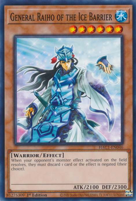 General Raiho of the Ice Barrier [HAC1-EN046] Common | Devastation Store