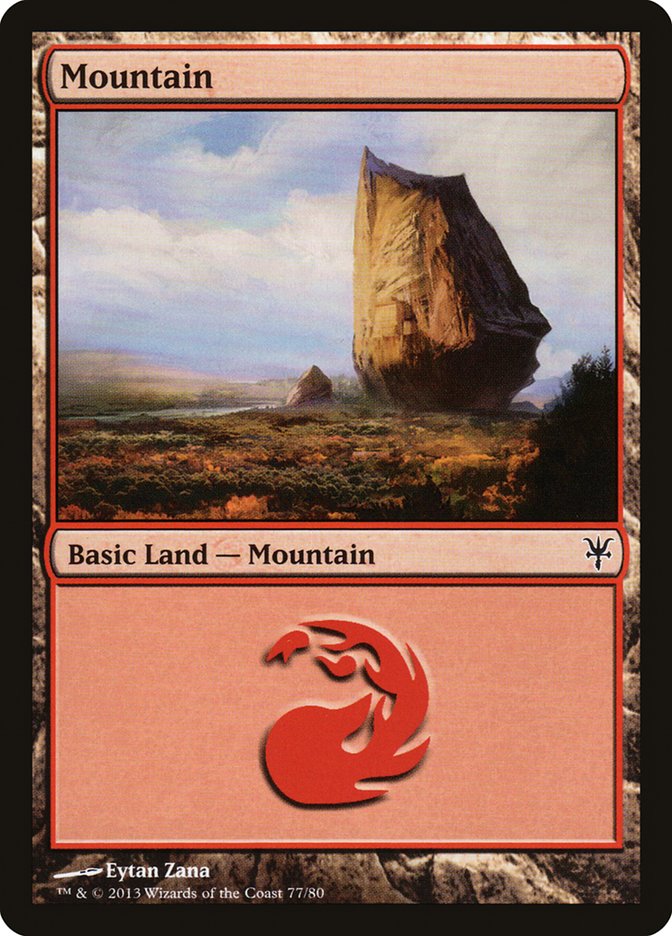 Mountain (77) [Duel Decks: Sorin vs. Tibalt] - Devastation Store | Devastation Store