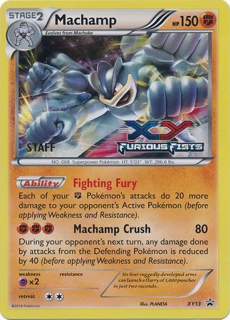 Machamp (XY13) (Staff) [XY: Black Star Promos] | Devastation Store