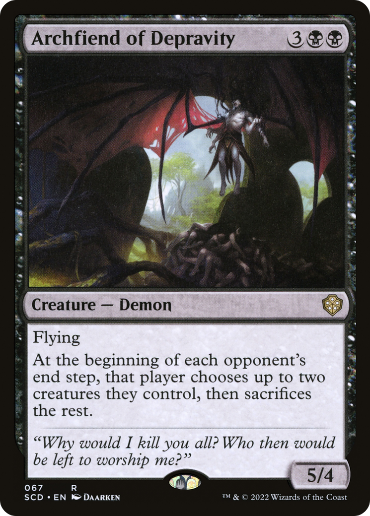 Archfiend of Depravity [Starter Commander Decks] | Devastation Store