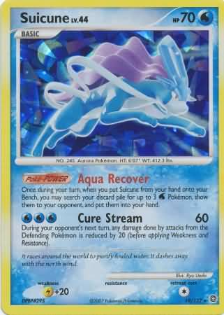 Suicune (19/132) (Cracked Ice Holo) [Diamond & Pearl: Secret Wonders] | Devastation Store