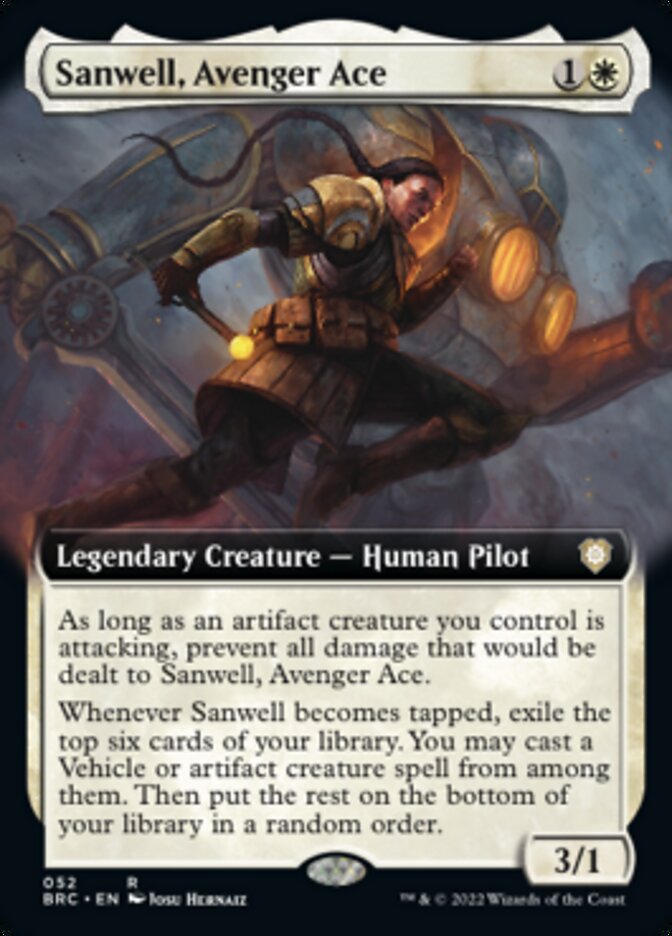 Sanwell, Avenger Ace (Extended Art) [The Brothers' War Commander] | Devastation Store