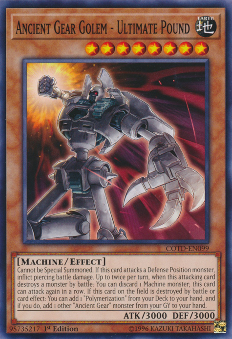 Ancient Gear Golem - Ultimate Pound [COTD-EN099] Common | Devastation Store