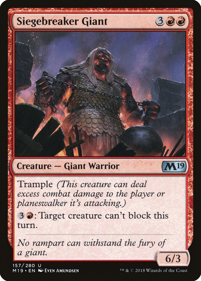 Siegebreaker Giant [Core Set 2019] | Devastation Store