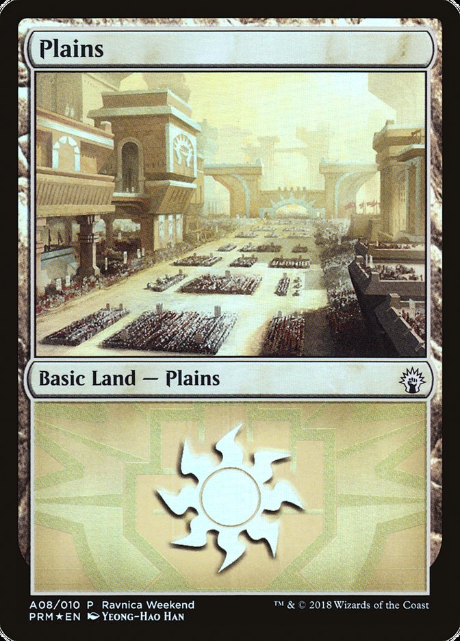 Plains (A08) [Guilds of Ravnica Ravnica Weekend] | Devastation Store