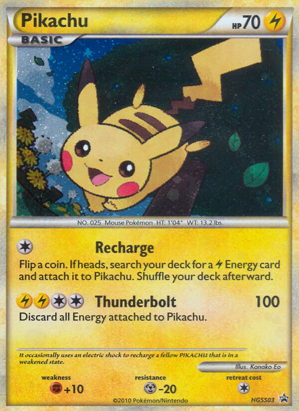 Pikachu (HGSS03) [HeartGold & SoulSilver: Black Star Promos] | Devastation Store