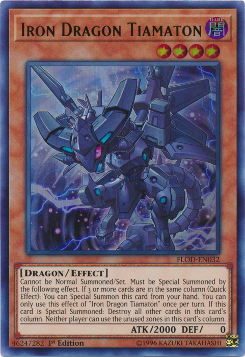 Iron Dragon Tiamaton [FLOD-EN032] Ultra Rare | Devastation Store